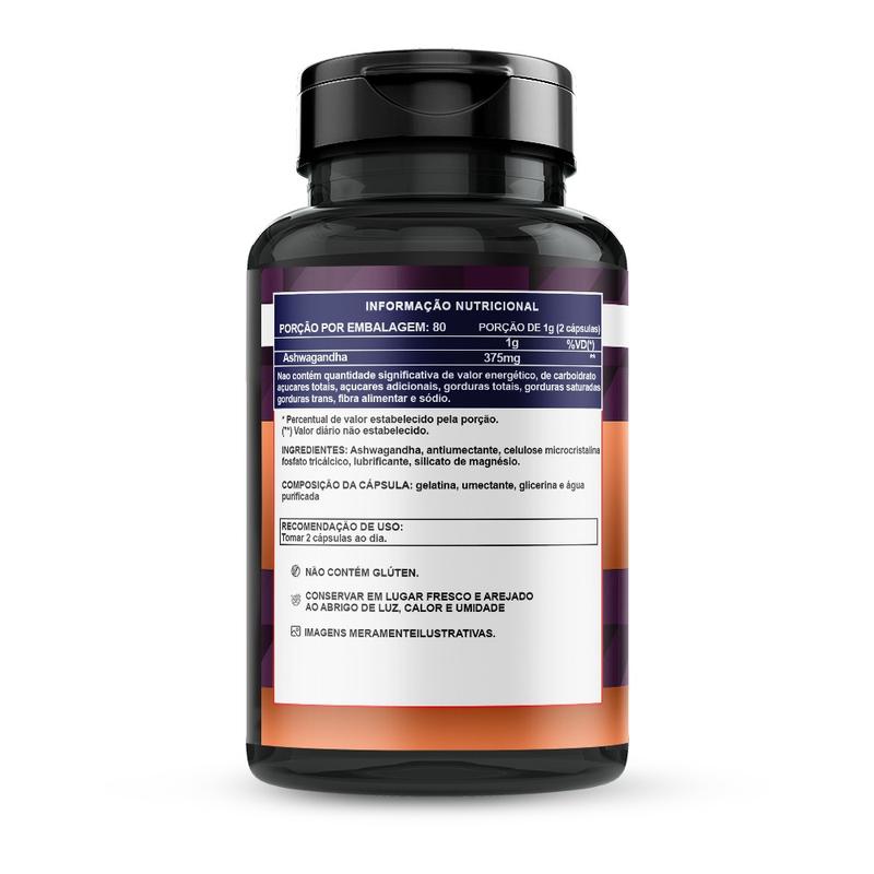 Ashwagandha 120 Cápsulas 500mg Original Viamed