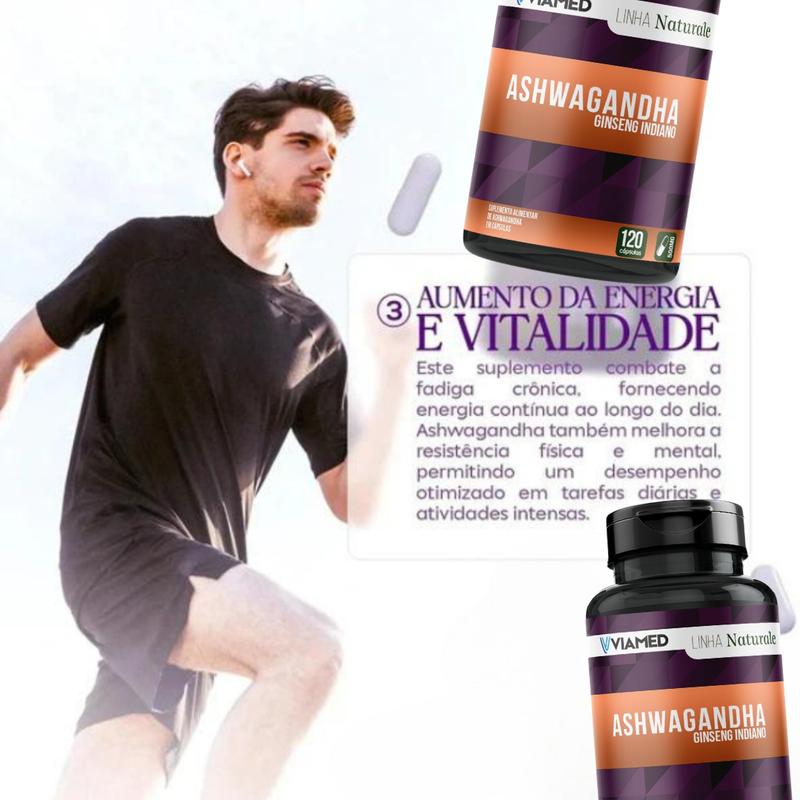 Ashwagandha 120 Cápsulas 500mg Original Viamed