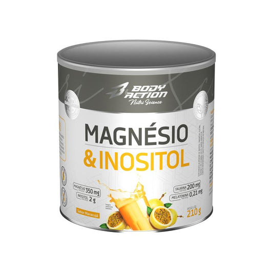 Magnésio & Inositol Bodyaction - Lata 210g
