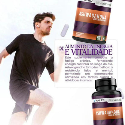 Ashwagandha 120 Cápsulas 500mg Original Viamed